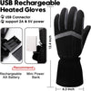USB Heated Gloves Electric Touchscreen Waterproof Heated for Raynauds Arthrithis Hand Warmer Rechargeable Winter Ski Work Design Winter Gift for Indoor and Outdoor
